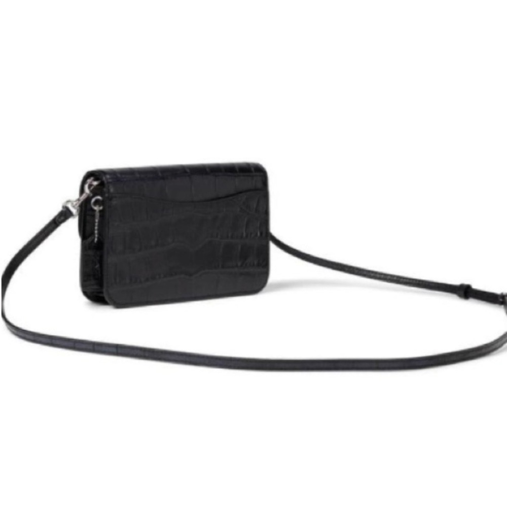 Coach Black Croc Hayden Crossbody/ Clutch Bag - Picture 3 of 11